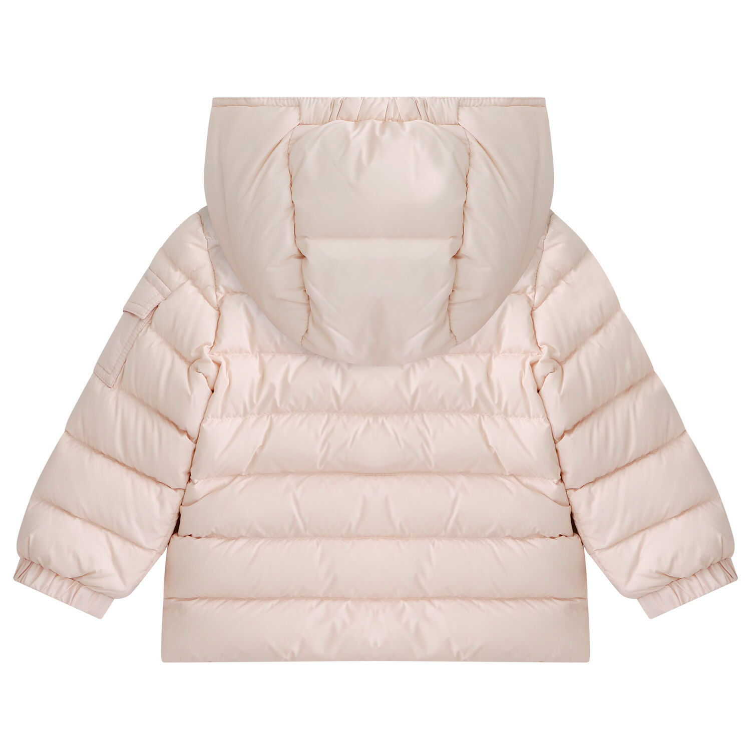 Younger Girls Pink Logo Puffer Jacket, 1, hi-res
